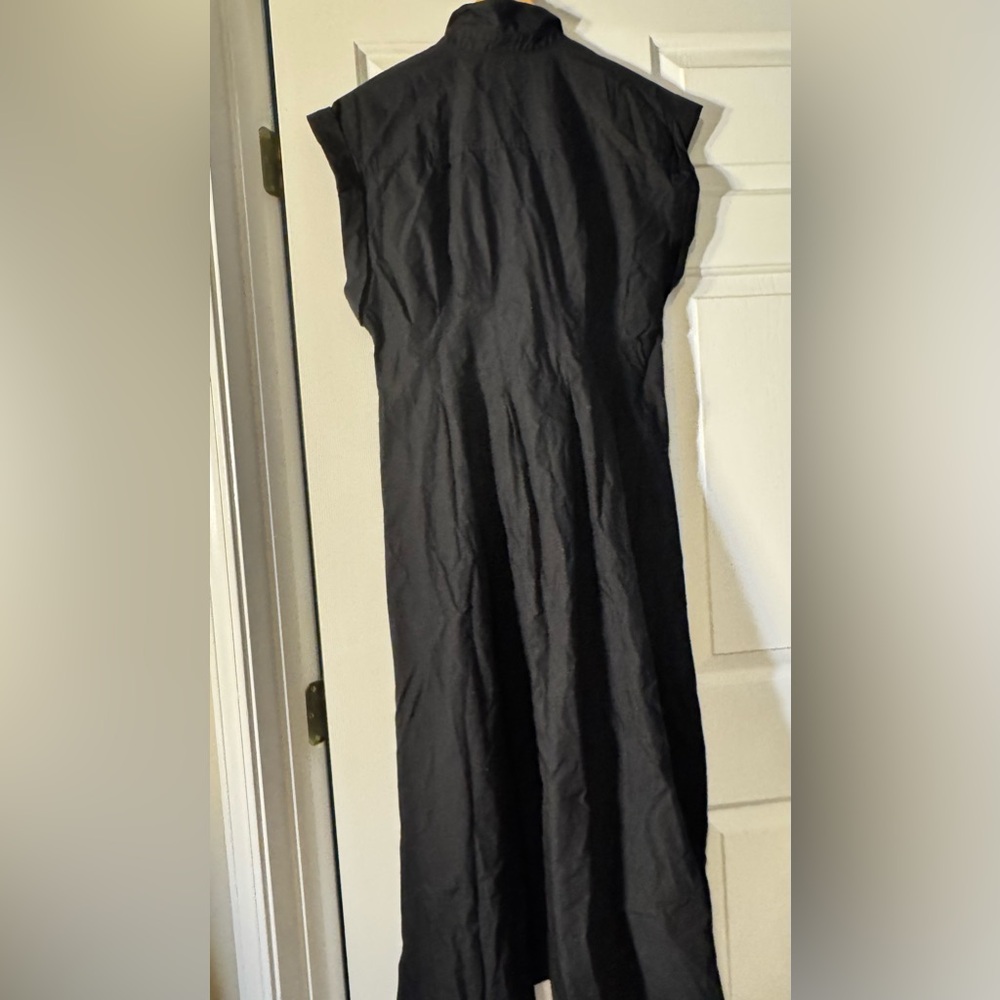 NWT! Gap Poplin Midi Black Shirtdress Contemporary - Multiple 🎻 - Picture 9 of 9